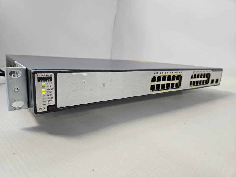 CISCO WS-C3750-24PS-S Catalyst 3750 Series Switch 24 Port Series POE24 )
