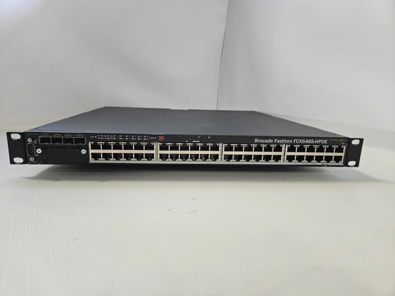 Brocade Fastiron FCX648S-HPOE 48 Ports Ethernet Switch *READ* )