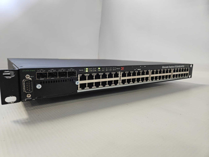 Brocade Fastiron FCX648S-HPOE 48 Ports Ethernet Switch *READ* )