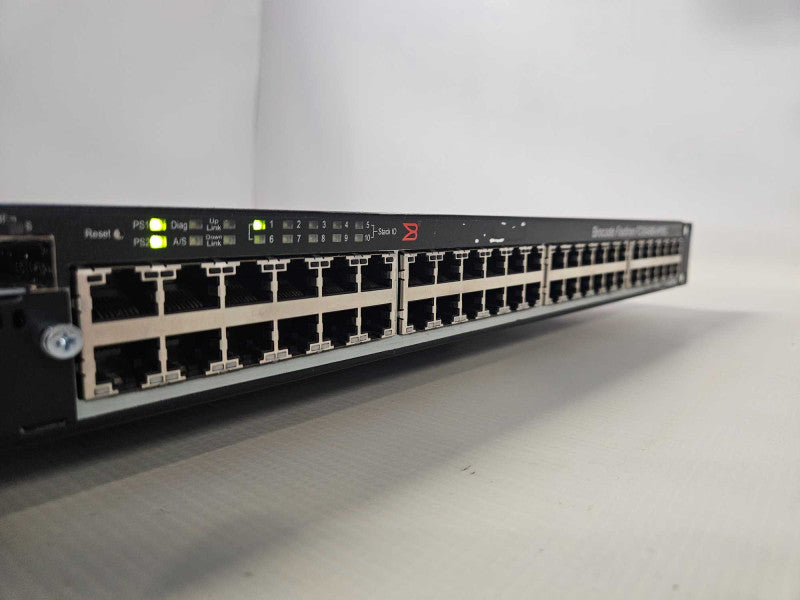 Brocade Fastiron FCX648S-HPOE 48 Ports Ethernet Switch *READ* )