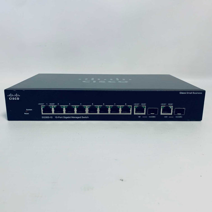Cisco SG300-10 10-Port Gigabit Managed Switch =