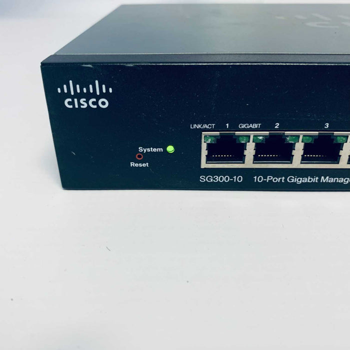 Cisco SG300-10 10-Port Gigabit Managed Switch =