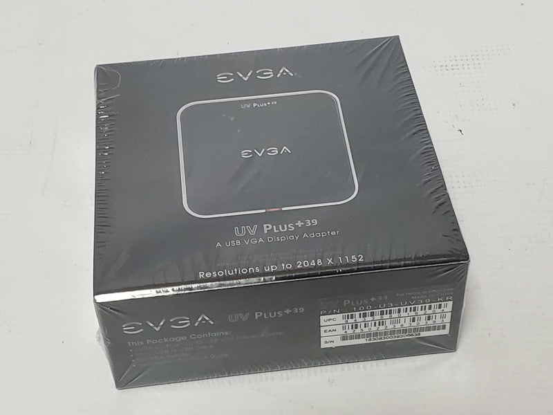 EVGA UV Plus+ 39 USB VGA Display Adapter (NEW) |