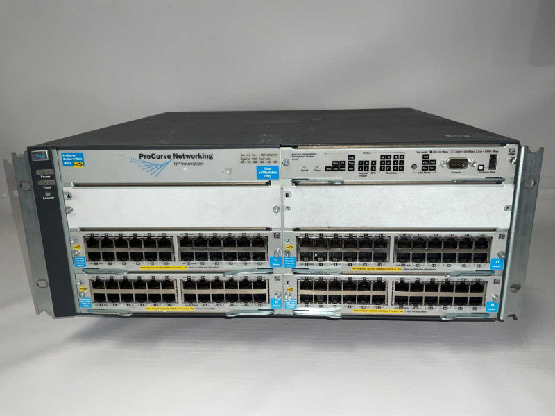 HP ProCurve Switch 5406zl J8697A with 4x ZL J8702A PoE+ Modules  -