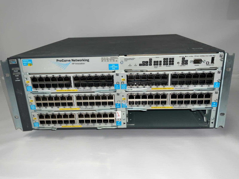 HP ProCurve Switch 5506zl J8697A with 5x zl J8702A PoE+ Modules  -