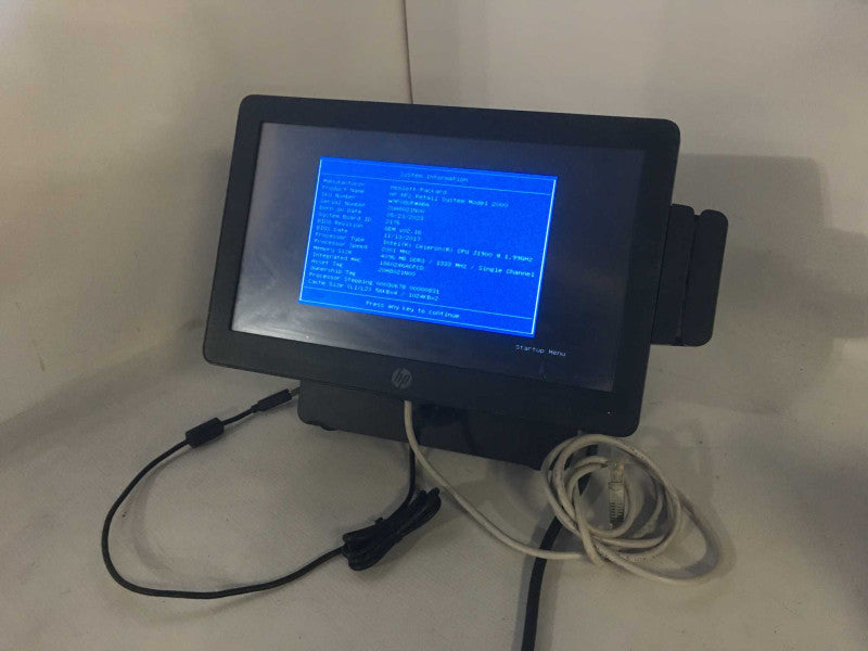 HP RP2 Retail System Model 2000 EPOS, Celeron CPU J1900, 4GB DDR3, 500GB HDD