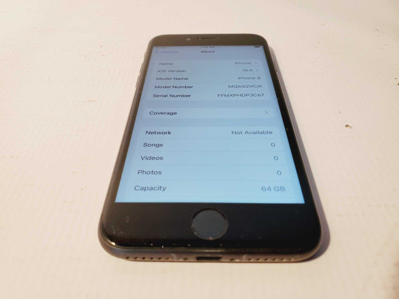 Apple iPhone 8 - 64GB - Gray [Read] (