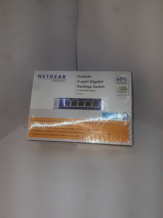 Netgear Prosafe 5-port Gigabit Desktop Switch new