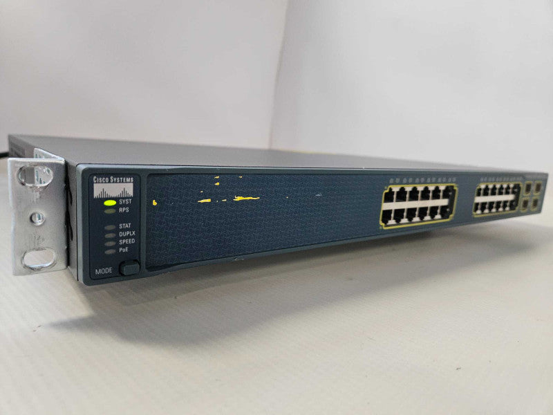 Cisco Catalyst WS-C3560G-24PS-S V05 Fast Ethernet Switch + Rack Mount Ears )