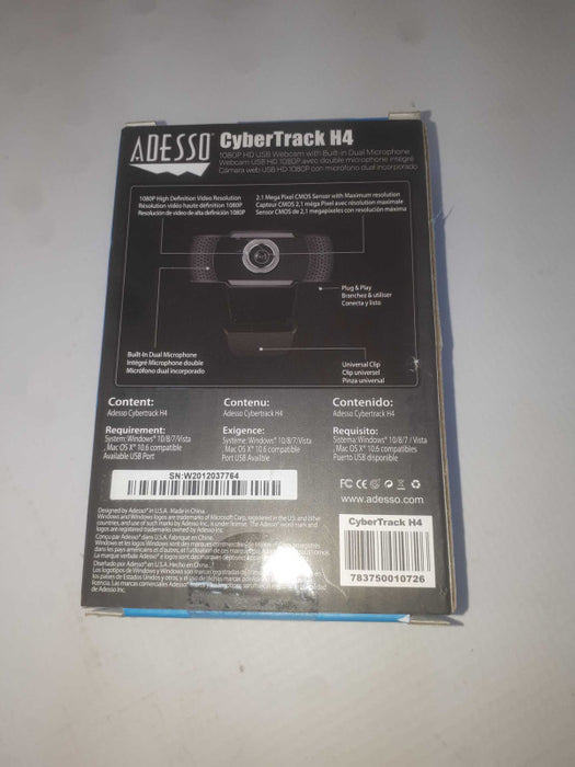 Adesso CyberTrack H4 web camera new