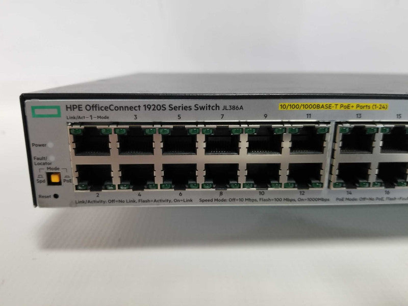 HPE OfficeConnect 1920s JL386A Gigabit PoE Switch 48x ports (24x PoE) #