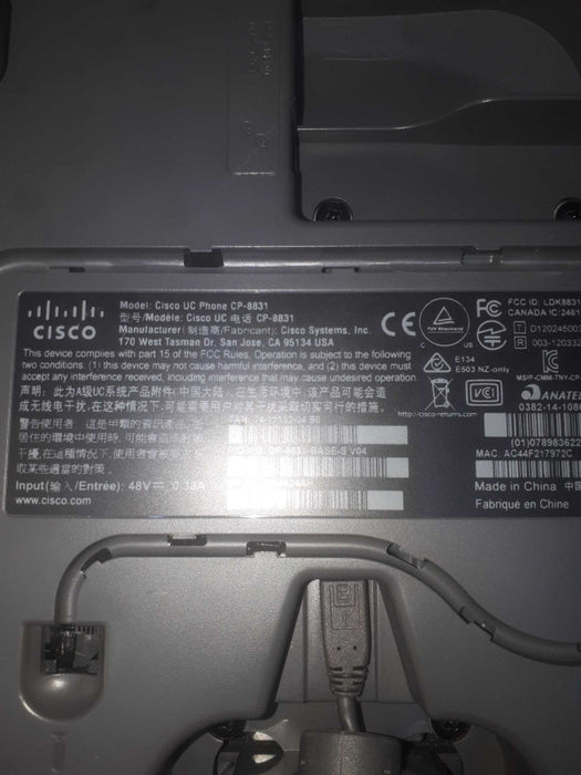 Cisco UC Phone CP-8831 , Q