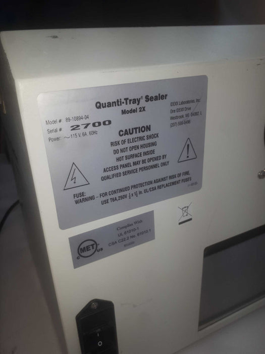 Quanti Tray Sealer Model 2X model# 89-10984-04 Q