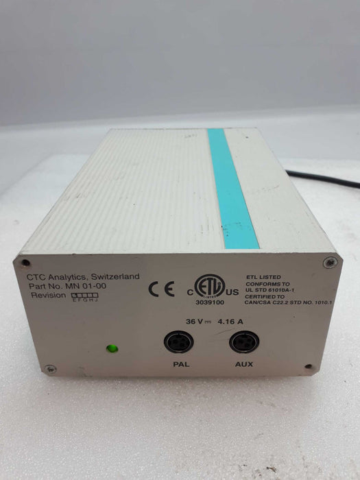 CTC Analytics autosampler MN 01-00 PAL power supply Q&