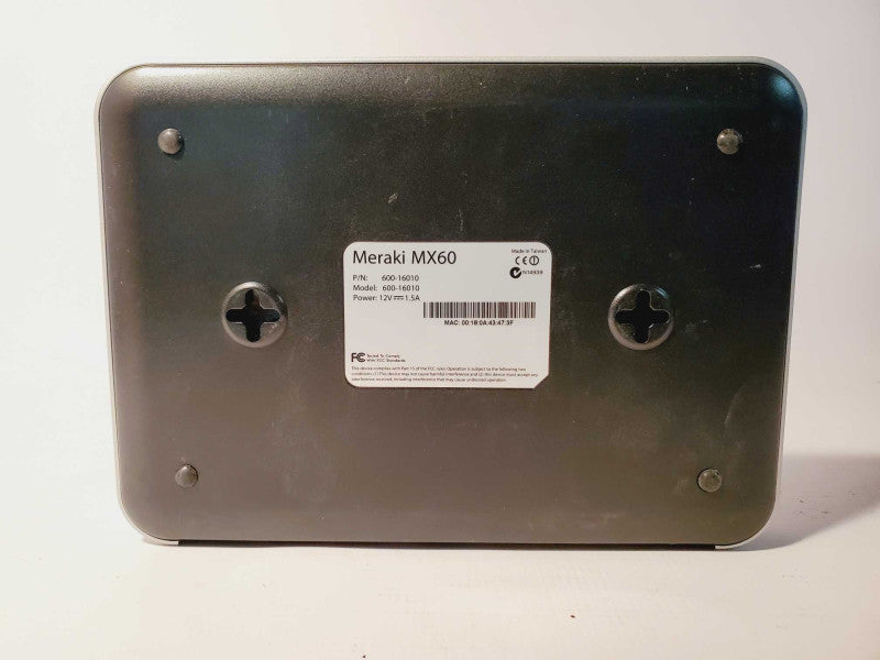 Meraki MX60 Security Appliance [Unclaimed] Q(