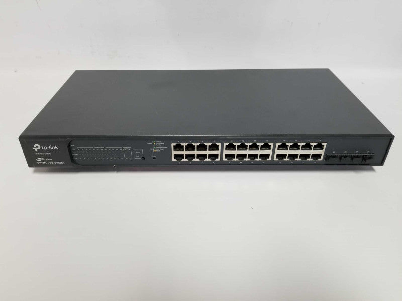 tp-link T1600G-28PS TL-SG2424P Smart gigabit PoE Switch - Reset #
