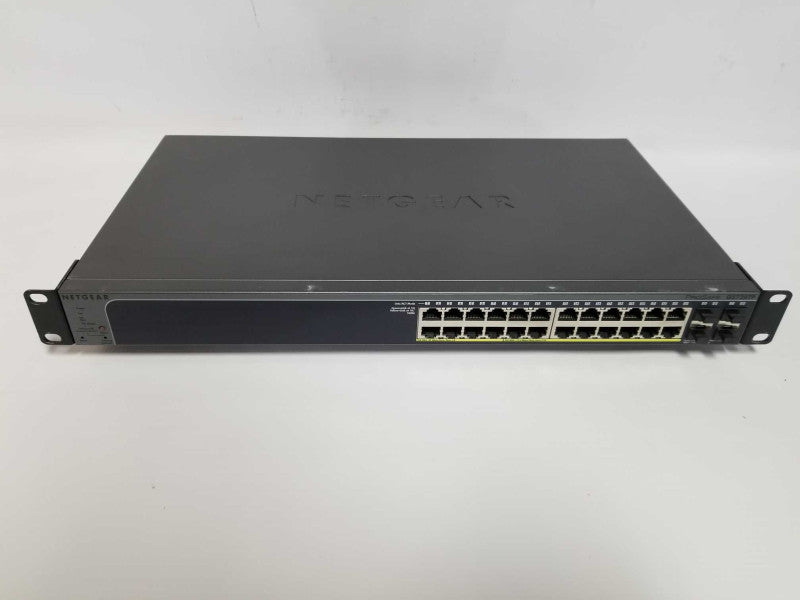 netgear ProSafe GS728TP 24x port gigabit smart switch PoE 4x SFP - Fact Reset #