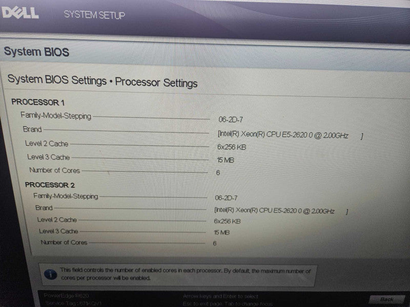 Dell PowerEdge R620 Server 2x Xeon E5-2620 0 @ 2.00GHz 16 GB Ram NO RAID )