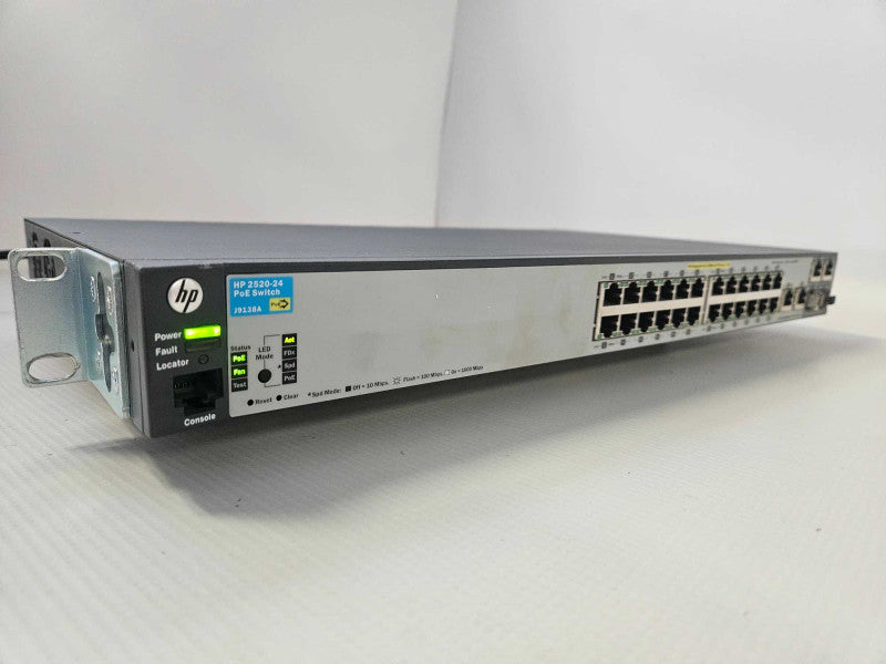 HP ProCurve 2520-24-PoE 24x 10/100 PoE RJ45 + 2x Combo RJ45/SFP J9138A )