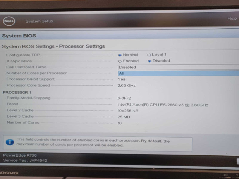 Dell PE R730, Xeon E5-2660v3 2.6GHz, 32GB, H730 Mini, 2x PSU, 4x 1.2TB HDDs Q_