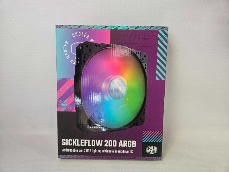 Cooler Master SickleFlow 200 ARGB Gen 2 Square Frame Fan, Customizable LEDs )