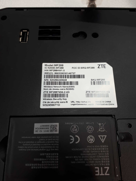 ZTE MF288  Mobile Modem Router 4G LTE SIM Home - Car WIFI hotspot  &