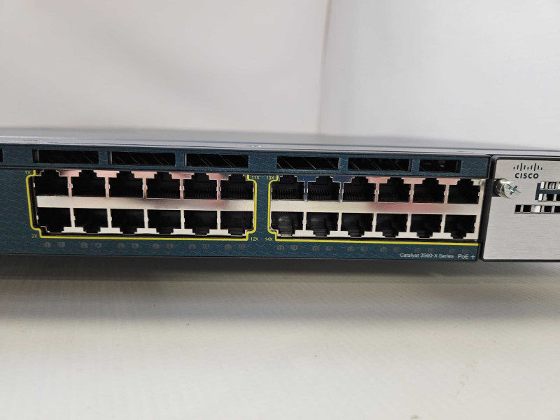 Cisco WS-C3560X-24P-S 24 Port PoE+3560X Gigabit Switch 1x PSU )