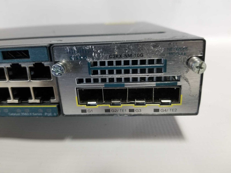 Cisco Catalyst 48x port gigabit network switch WS-C3560X-48P PoE