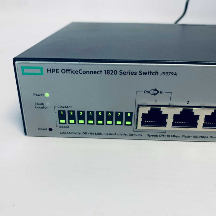 HP 1820-8G J9979A 8Port Web Managed Gigabit Ethernet Switch =