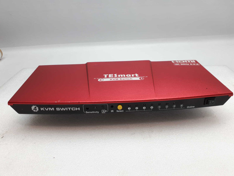 TESmart HDMI KVM Switch 4 Port, Support 4K 60Hz UHD, &