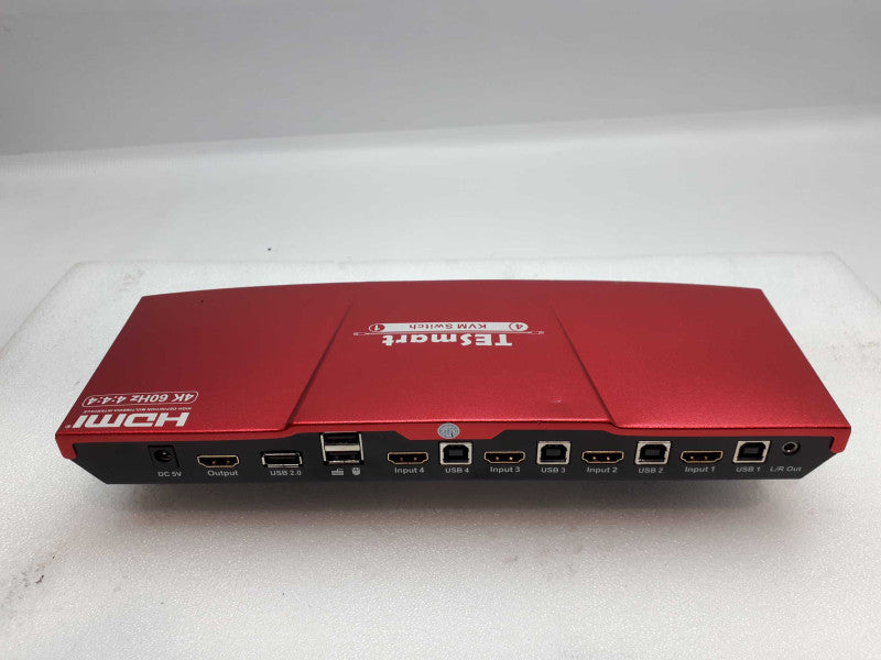 TESmart HDMI KVM Switch 4 Port, Support 4K 60Hz UHD, &