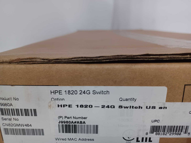 HP OfficeConnect 1820-24G 24-port Gigabit Ethernet Switch J9980A Open-Box _