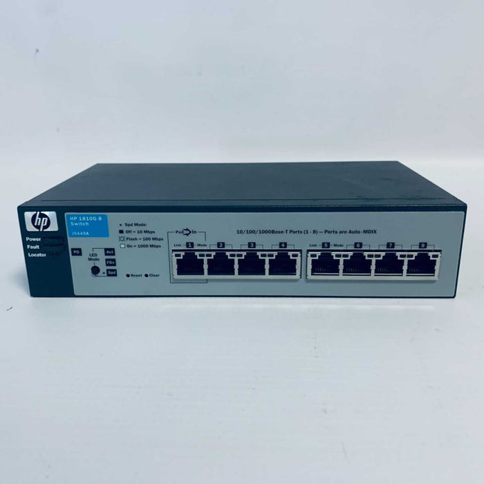 HP ProCurve 1810G-8 Switch J9449A 8-Port Network Ethernet Switch =