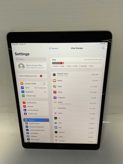 Apple iPad pro 10.5 inch 64GB A1709 Celular -