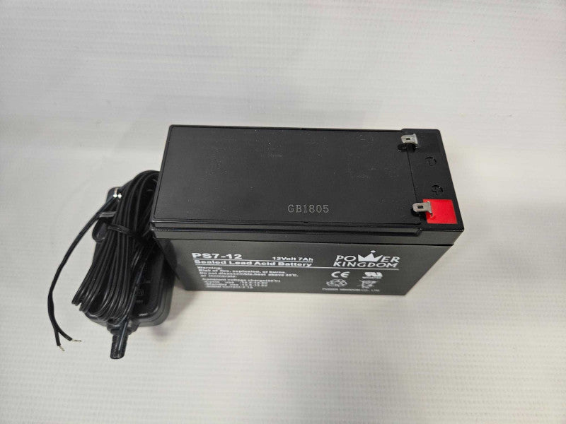 Power Kingdom PS7-12 12V 7Ah Lead Acid Replacement Battery Open Box )