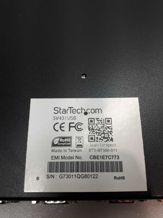 StarTech.Com  SV431USB - KVM Switch - USB - 4 Ports &