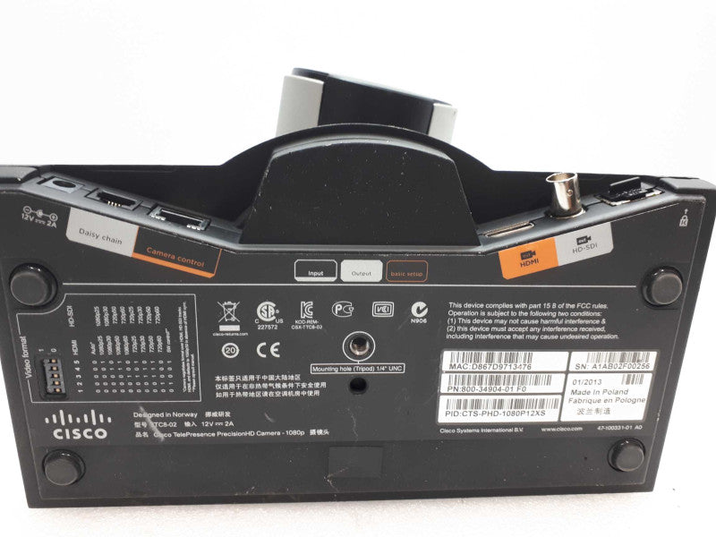 Cisco, Tandberg TTC8-02 Tele Presence Precision HD 1080p Camera Q&