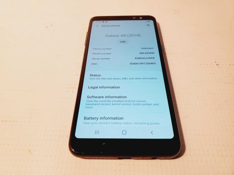 Samsung Galaxy A8 (2018) - 32GB - Black (