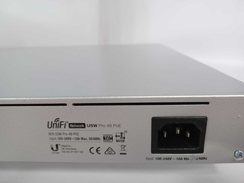 Ubiquiti Networks âUnifi USW-PRO-48-POE 48 Port Switch, No Power Supply, Read _