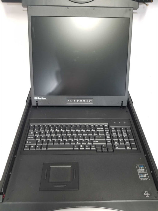 Raritan T1900-LED 19 LCD 1U Drawer KVM Rack Console #