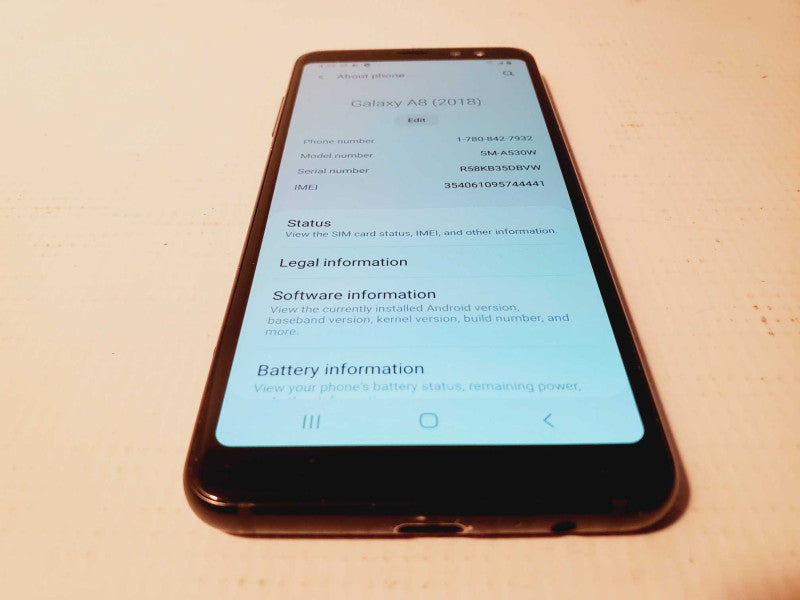 Samsung Galaxy A8 (2018) - 32GB - Black [Read] Q(