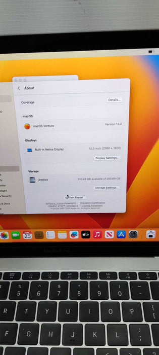 Macbook Pro 13-Inch 2017 Retina Display - Intel Core i7 16GB RAM 256GB SSD
