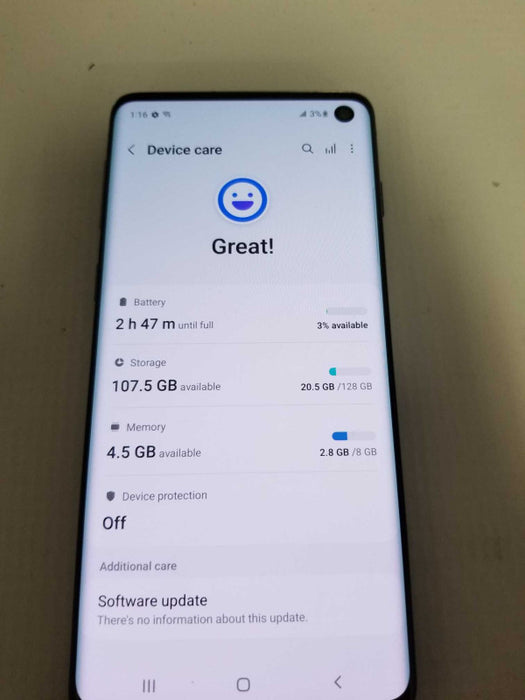 Samsung Galaxy S10 128GB Factory Reset Unlocked - READ BELOW #