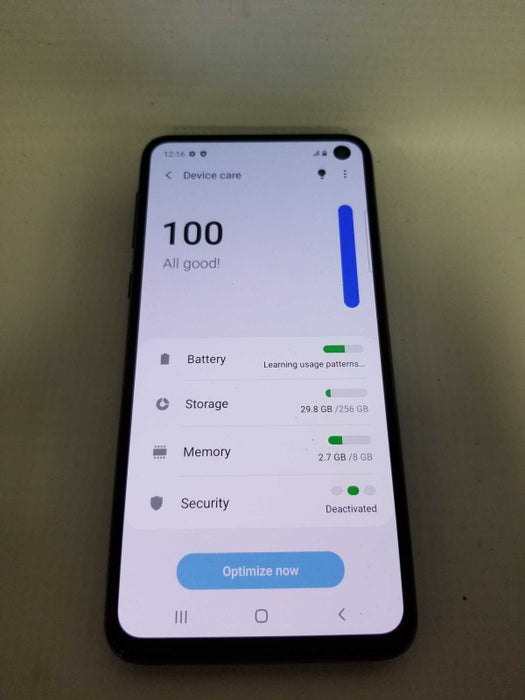 Samsung Galaxy S10e 256GB Factory Reset Unlocked - READ BELOW #