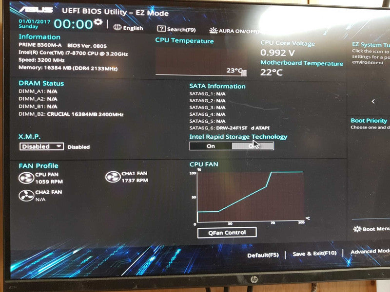 Custom PC - Intel i7-8700 @ 3.20 GHZ 16GB DDR4