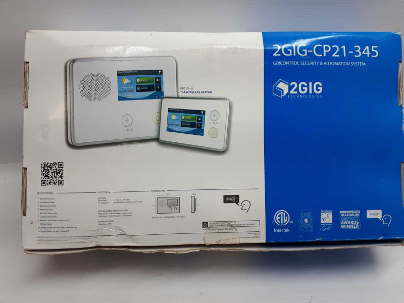 2GIG-CP21-345E Alarm Control Panel &