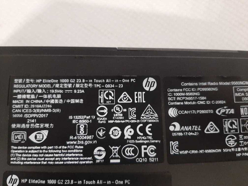 HP EliteOne 1000 G2 AIO PC Base Core I5-8500 3.0GHz 16GB DDR4 500GB SSD (Read |