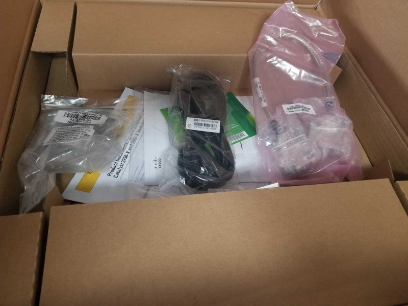 Cisco Catalyst WS-C3750X-48P-L 48x 1GbE RJ45 PoE+ Stackable Switch Open-Box Q_
