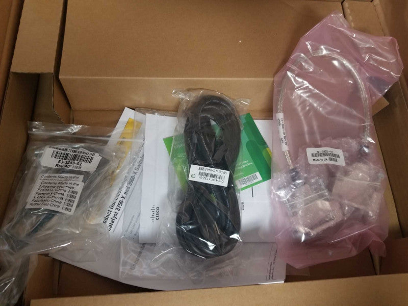Cisco Catalyst WS-C3750X-48P-L 48x 1GbE RJ45 PoE+ Stackable Switch Open-Box Q_