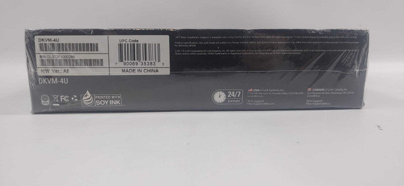 D-Link DKVM-4U 4-Port USB KVM Switch NEW @